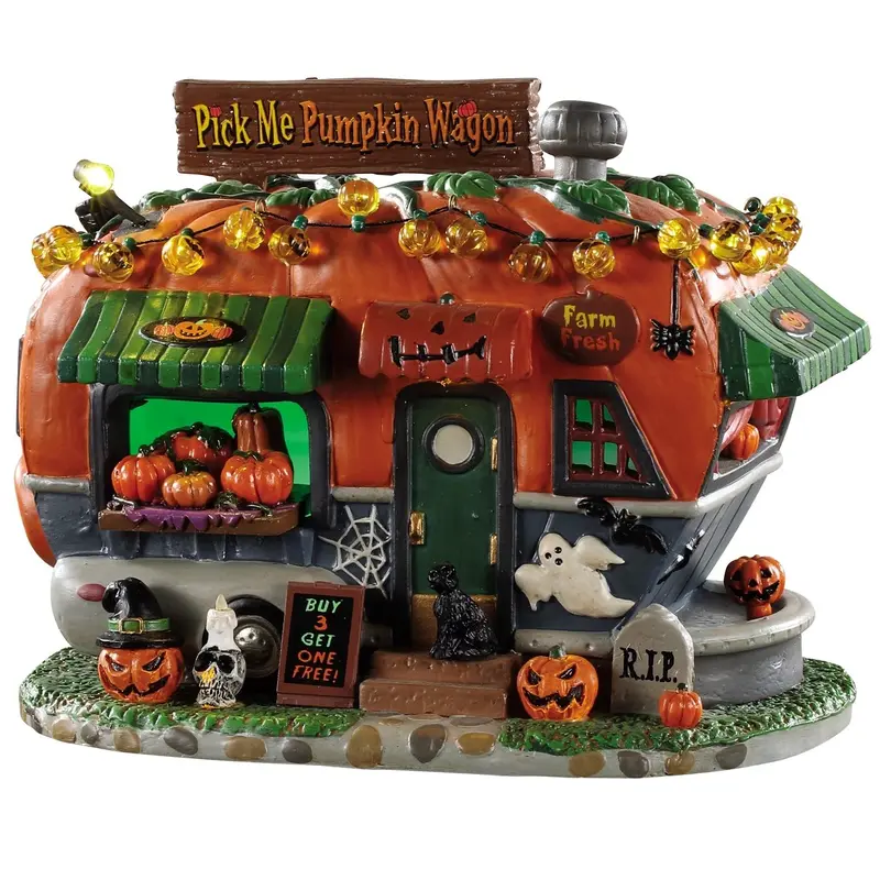 Lemax Spooky Town "Pick Me" Pumpkin Wagon #95444
