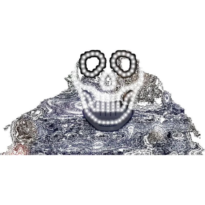 16" LED Vibrant Motion Skull Decoration