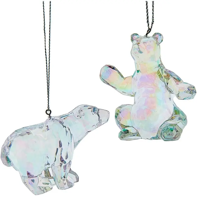 3" Opalescent Bear Ornament