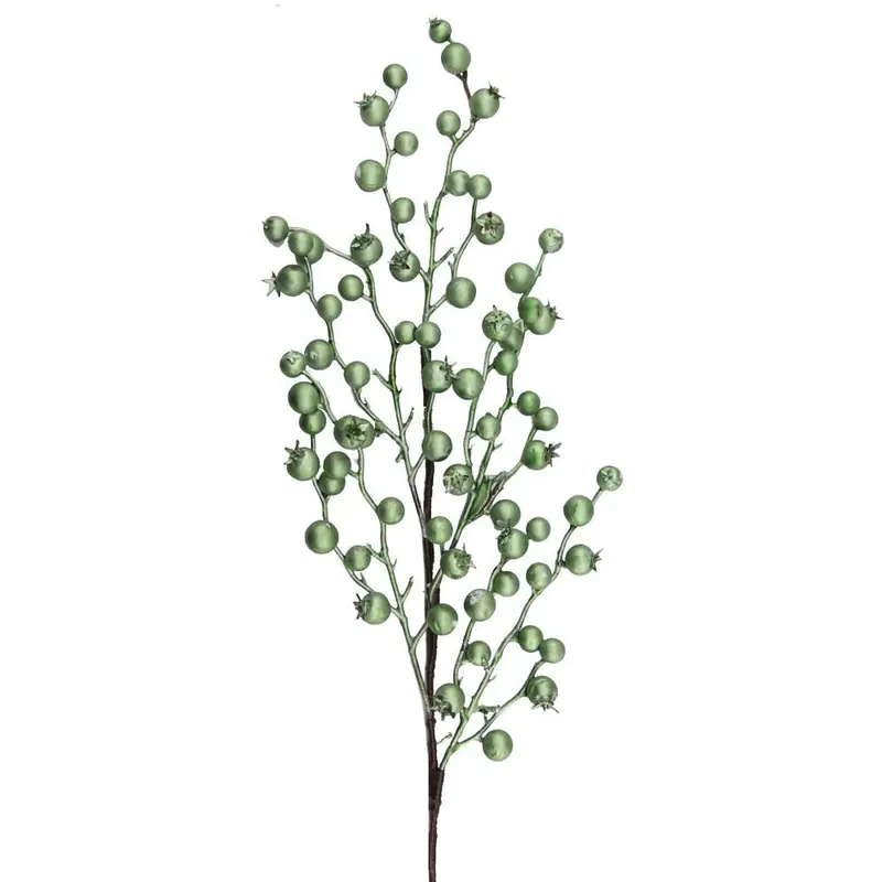 31" Metallic Lime Berry Pick Spray