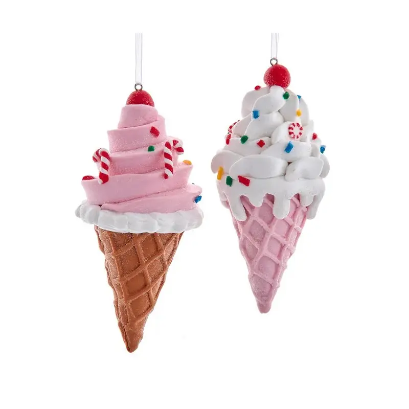4.5" Ice Cream Cone Ornament
