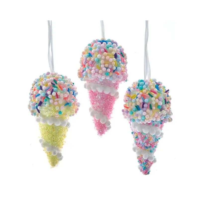 4" Pastel Ice Cream Ornament