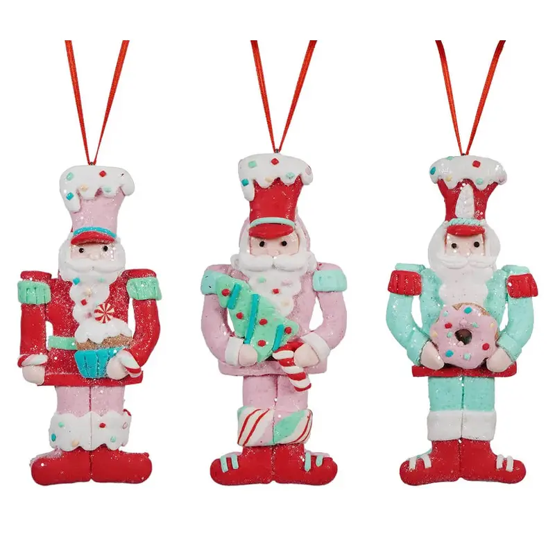 5.5" Pastel Clay Toy Soldier Ornament
