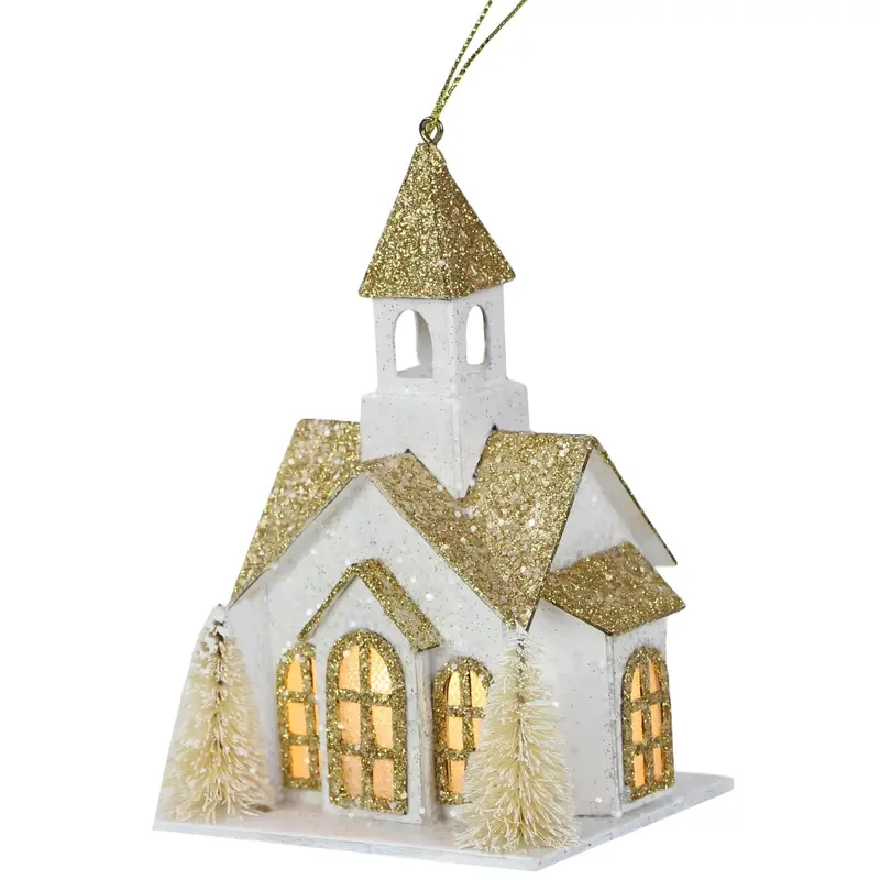 5" LED Church Ornament