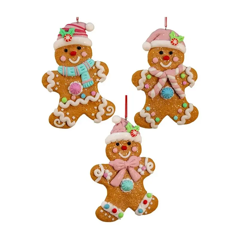 5" Pastel Gingerbread Man Ornament