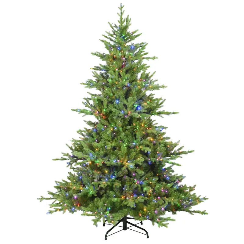 7.5' Life-Like Norway Spruce 18-Function Starry Lights Artificial Christmas Tree