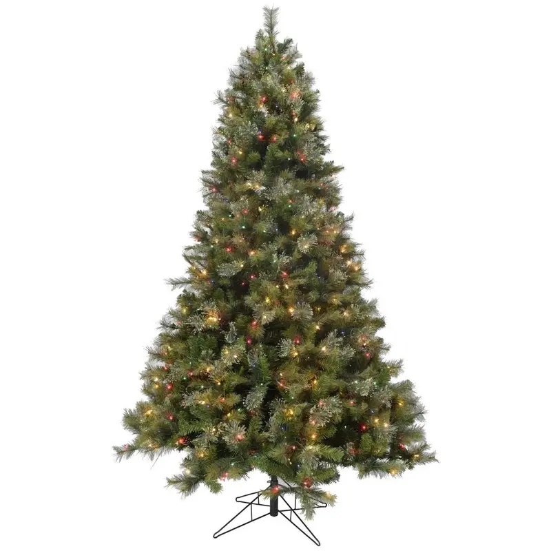 7.5' Rocky Mountain Instant Lite Pole Pre-Lit Artificial Christmas Tree with LED Dual Lights