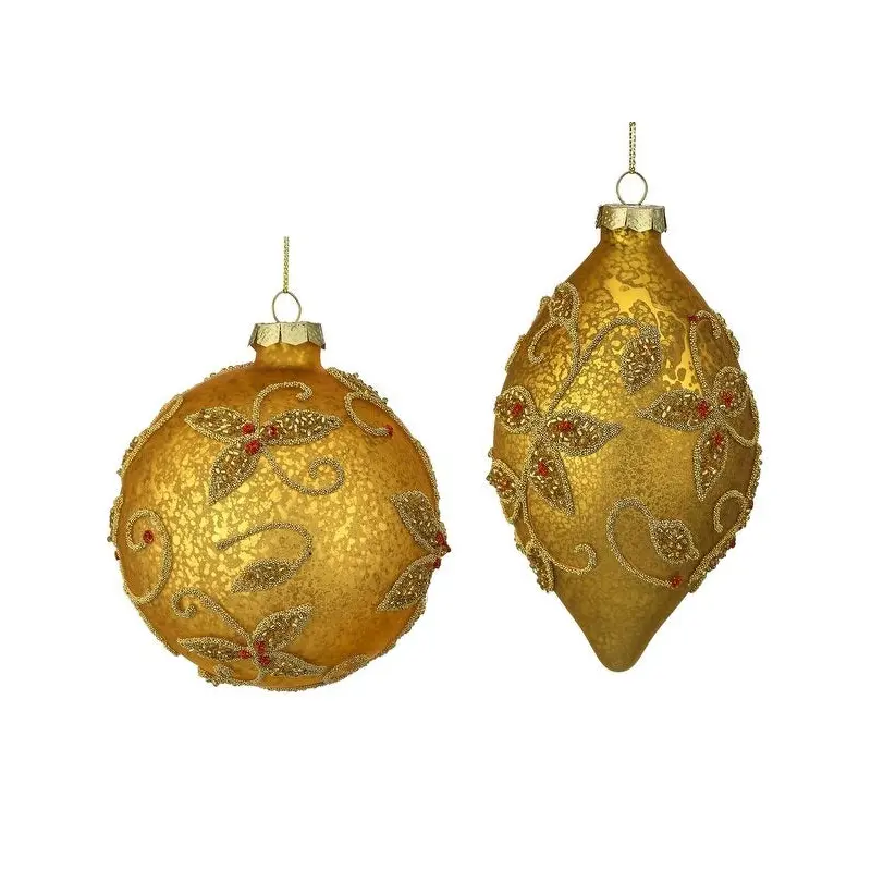 Glass Mercury Jewel Ornament