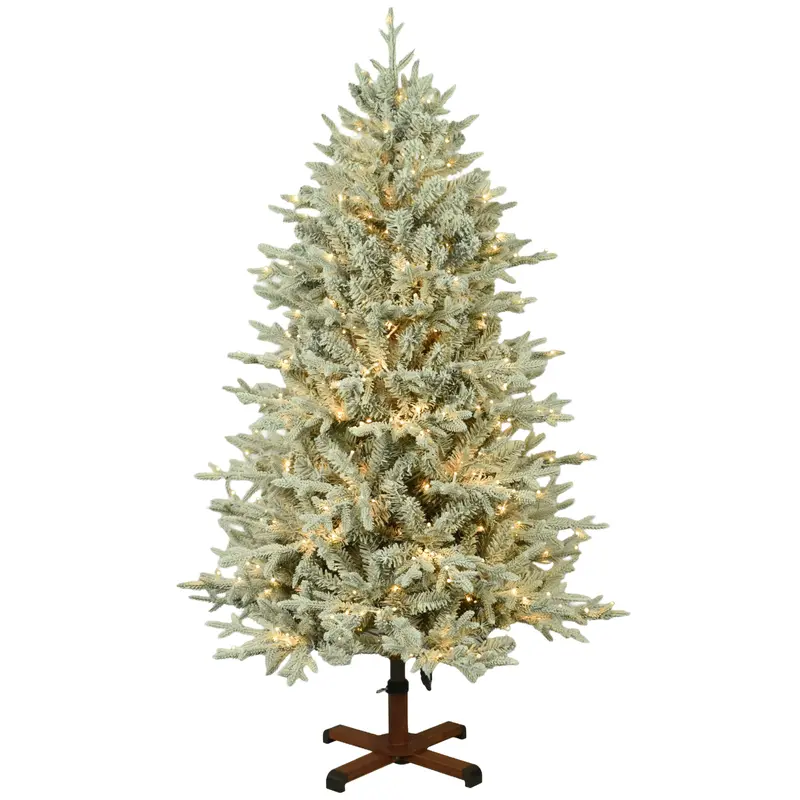 Nordic Fir 18-Function Starry Lights Flocked Artificial Christmas Tree