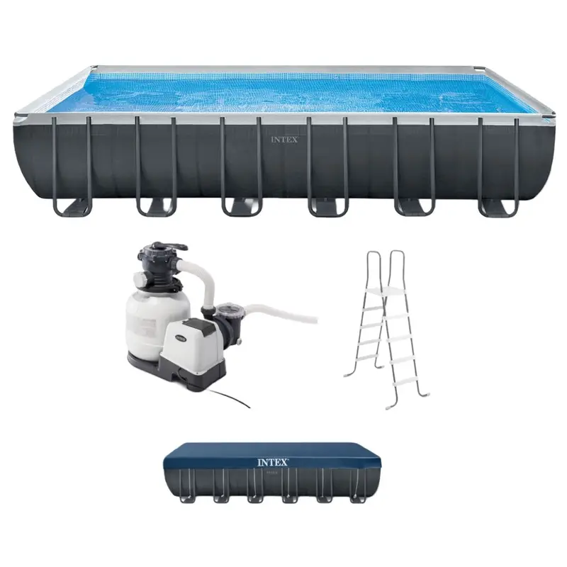 Intex 24' x 12' x 52" Ultra XTR Rectangular Frame Pool Set with Sand Filter Pump