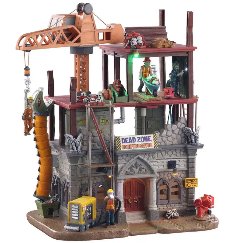 Lemax Spooky Town Dead Zone Construction Site #05604