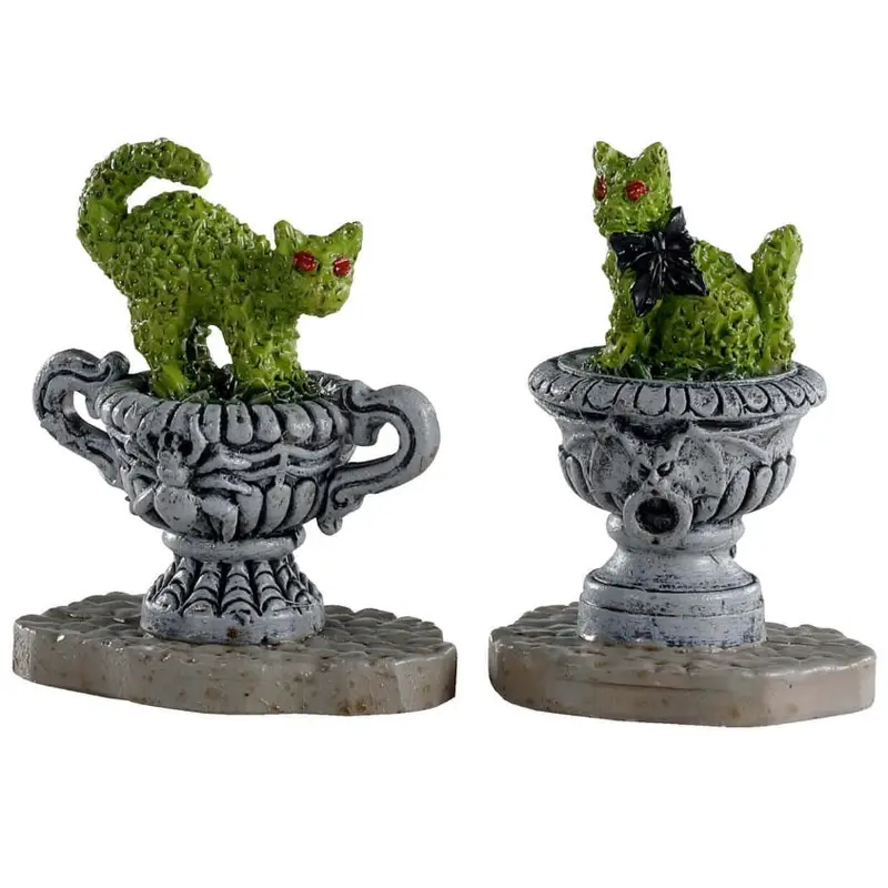 Lemax Spooky Town Haunted Topiary, Set of 2 #04714