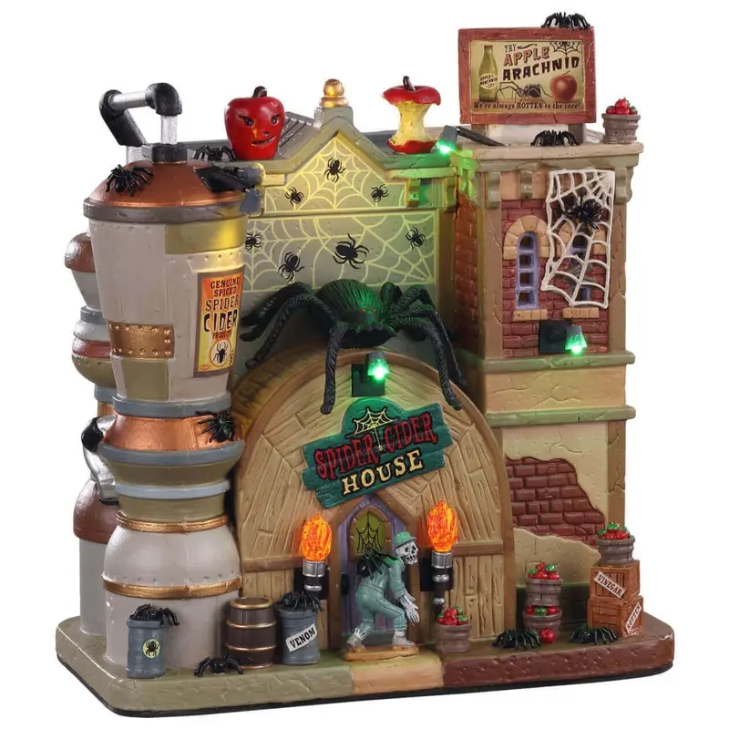 Lemax Spooky Town Spider Cider House #05606
