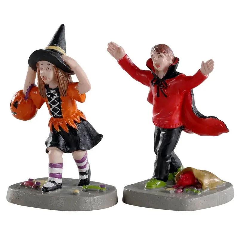 Lemax Spooky Town Terrified Trick-Or-Treaters, Set of 2 #02903