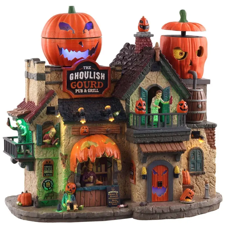 Lemax Spooky Town The Ghoulish Gourd Pub & Grill #05602