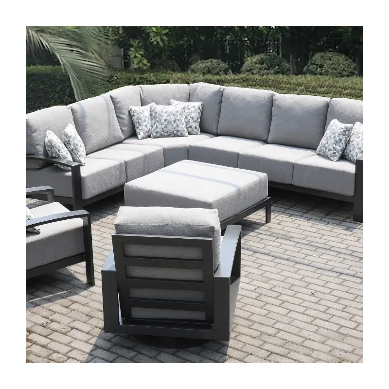 Saddlebrook Cushioned Patio Sectional Deep Seating Sets