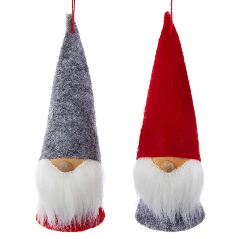 5" Wood/Felt Dwarf Christmas Ornament