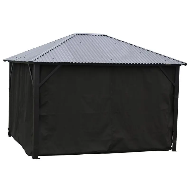Black Curtains for Cambridge Hard Top Gazebos