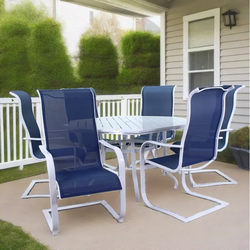 Dublin Cobalt Sling Spring Patio Dining Sets