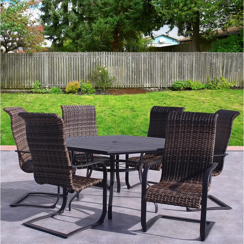 Dublin Woven Sling Spring Patio Dining Sets