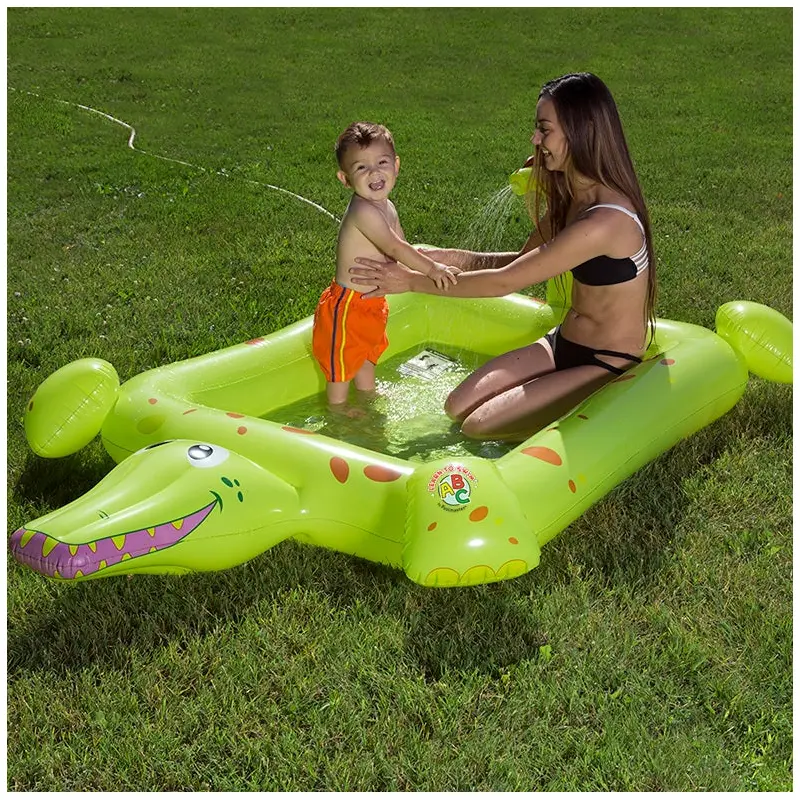 Inflatable Crocodile Spray Pool by Poolmaster