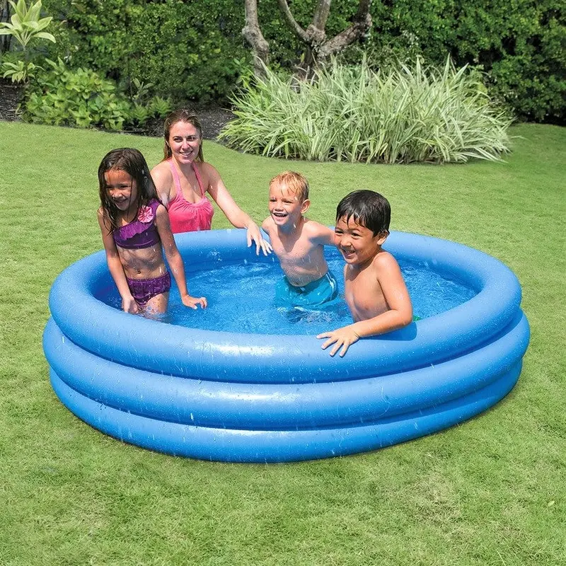Intex 5.5 ft. Inflatable Crystal Kiddie Pool