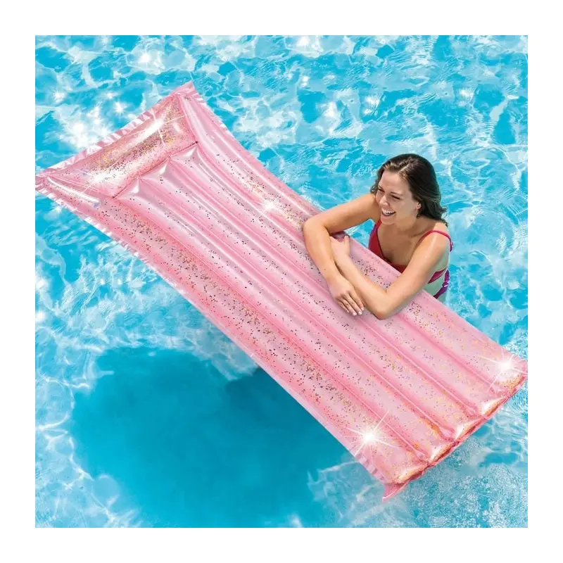 Intex Inflatable Pink Glitter Floating Mat