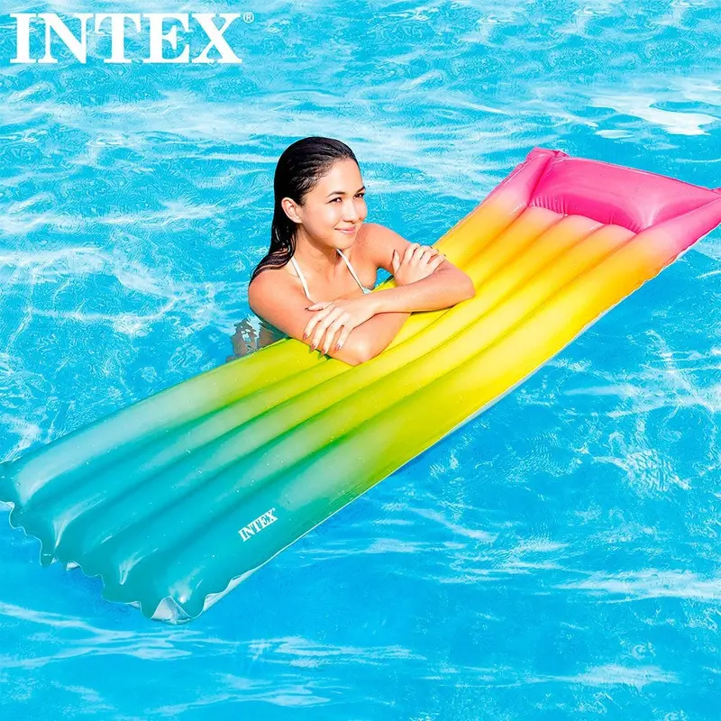Intex Inflatable Rainbow Ombre Pool Mat