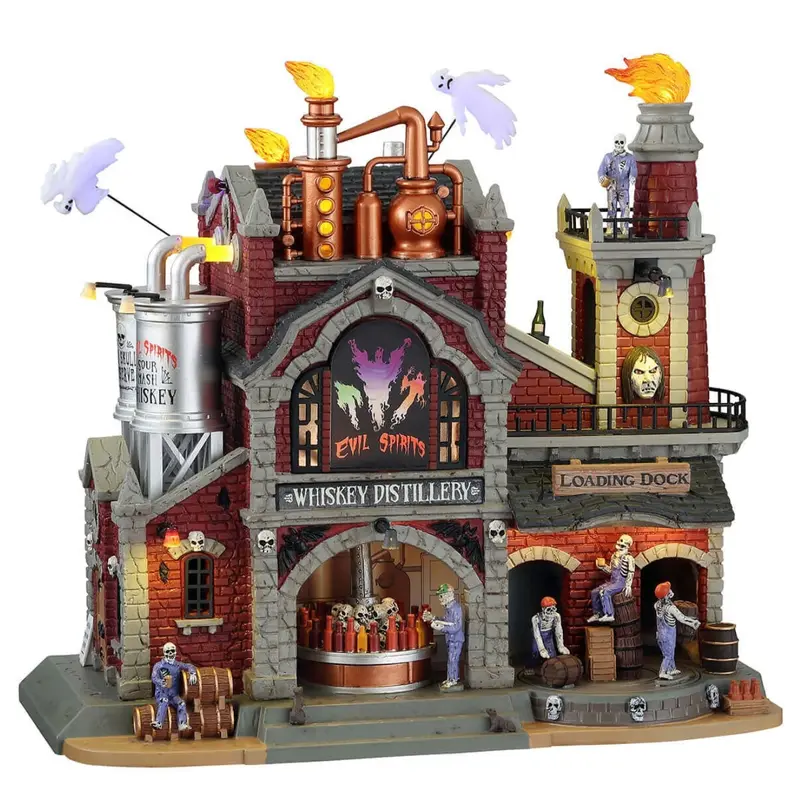 Lemax Spooky Town Evil Spirit Whiskey Distillery #15723