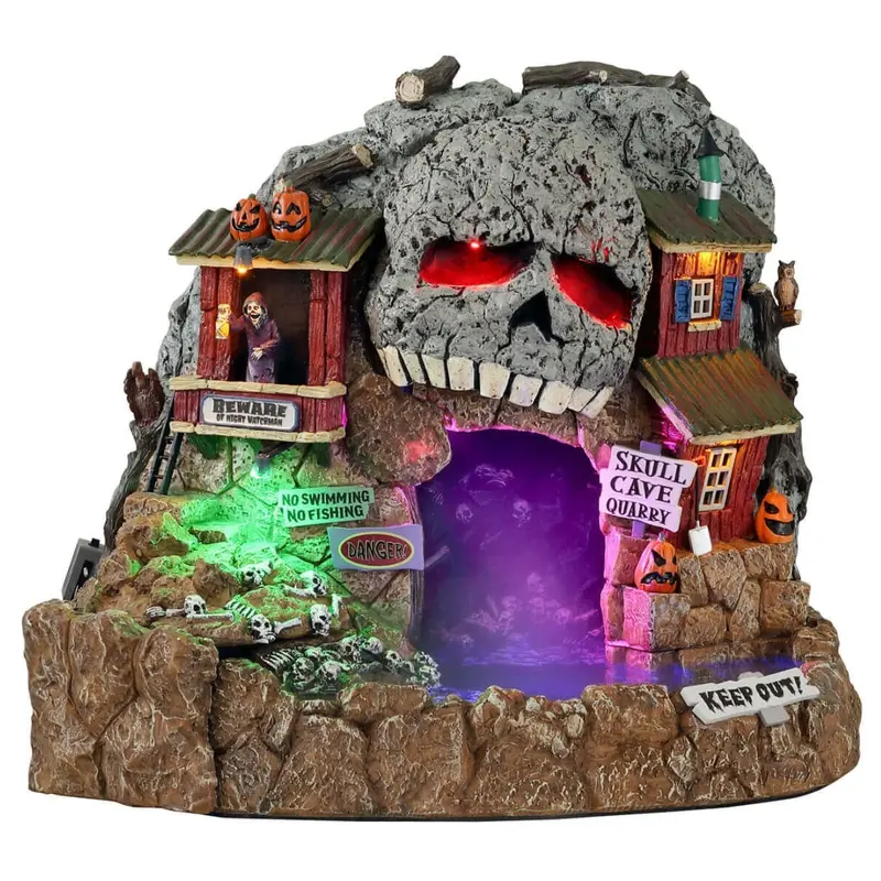 Lemax Spooky Town Skull Cave Quarry #14822