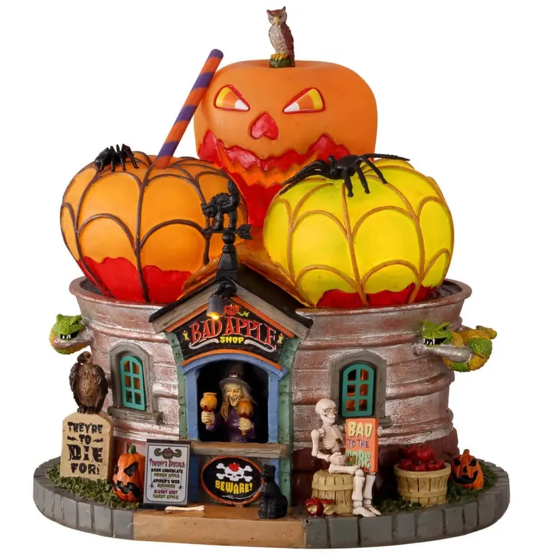 Lemax Spooky Town The Bad Apple Shop #15728