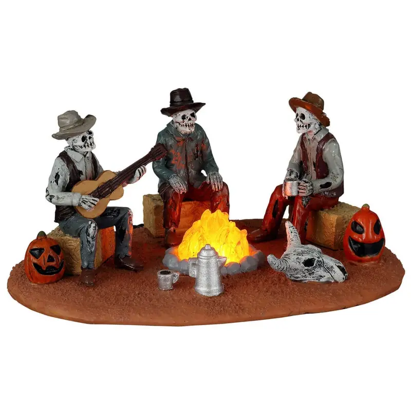 Lemax Spooky Town Warming Their Bones #14827