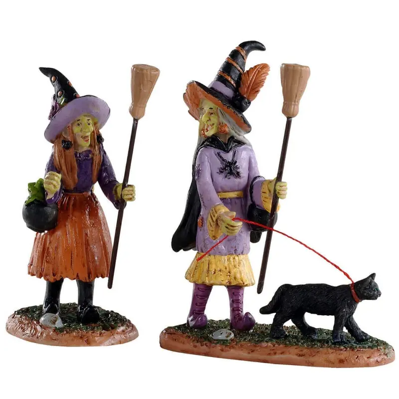 Lemax Spooky Town Witches Night Out, Set of 2 #02907