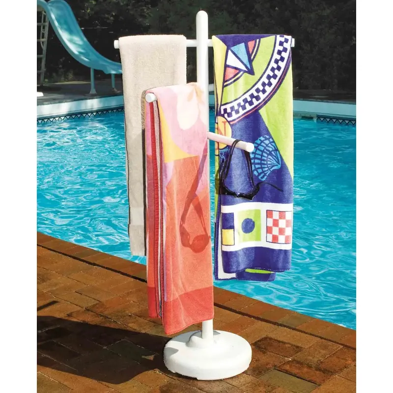 PVC Poolside Towel Rack from Swimline