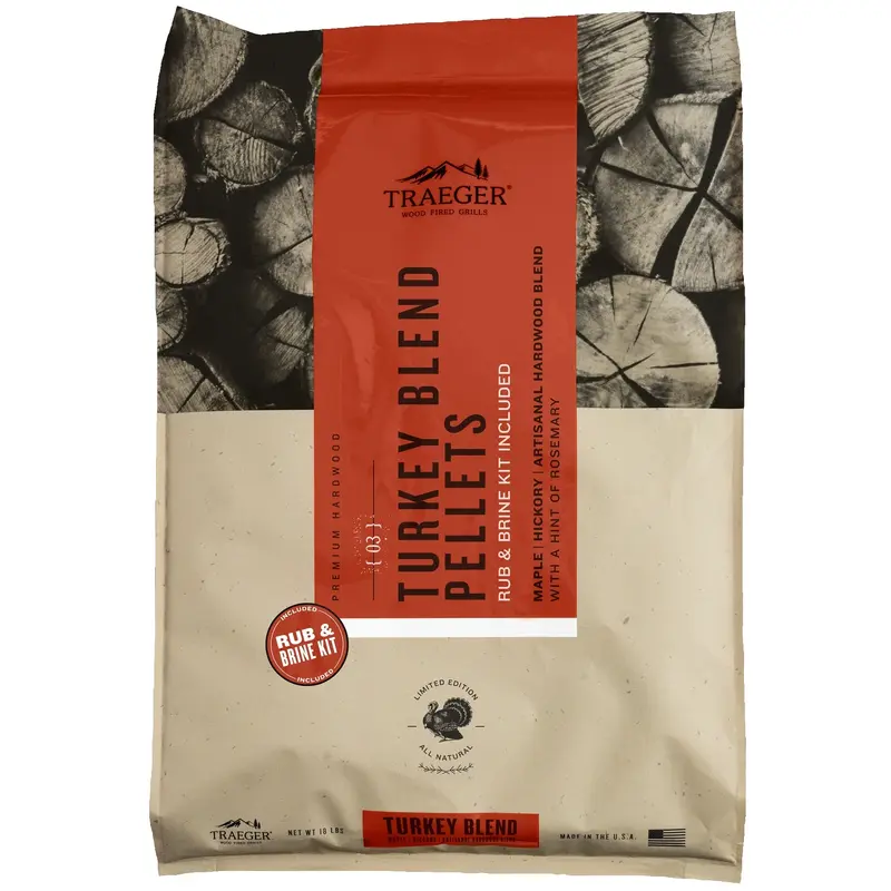 Traeger Turkey Blend with Brine Wood Pellets 20 lb. Bag