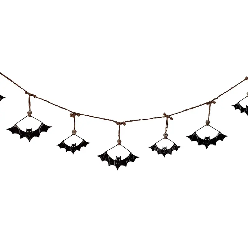 5.5' Metal Bat Halloween Garland