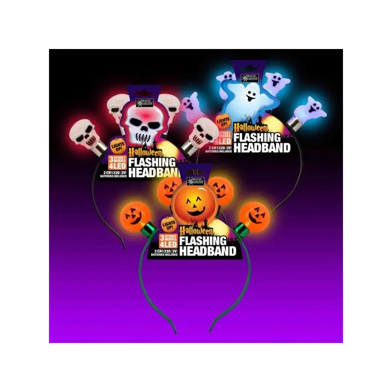 Flashing LED Halloween Headbands