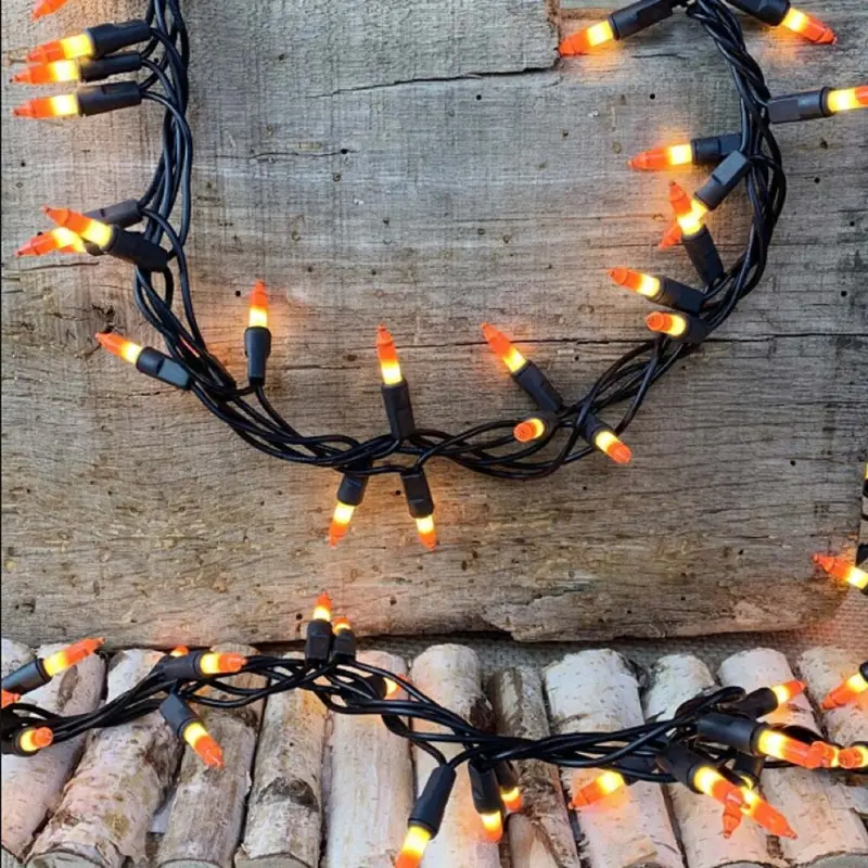 Set of 50 Two-Tone Candy Cane Lights