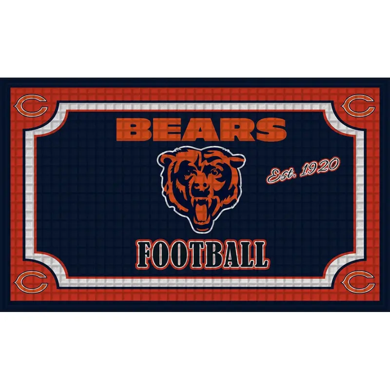 Team Sports America Embossed NFL Chicago Bears Mat