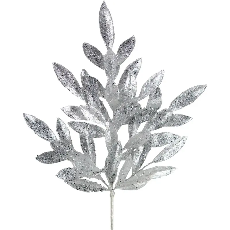 23.5" Silver Bay Leaf Spray