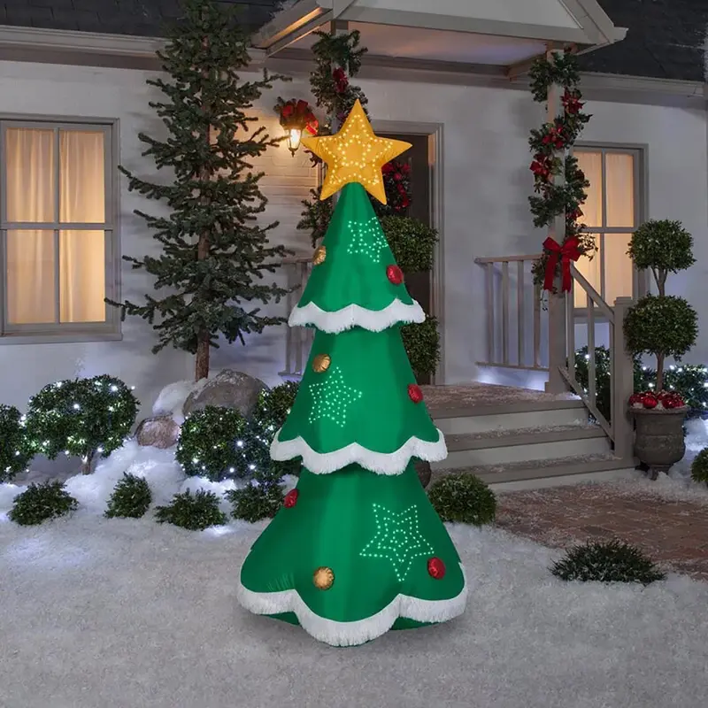 7.5' Micro-LED Christmas Tree Inflatable Decoration by Gemmy