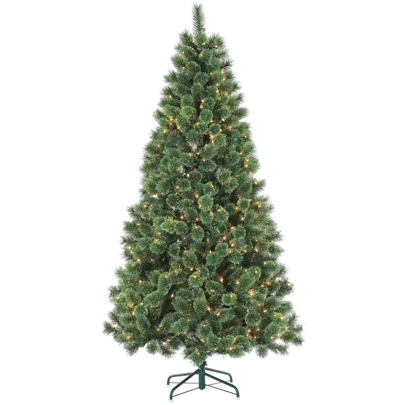 7' Pre-Lit Hudson Cash Pine Artificial Christmas Tree