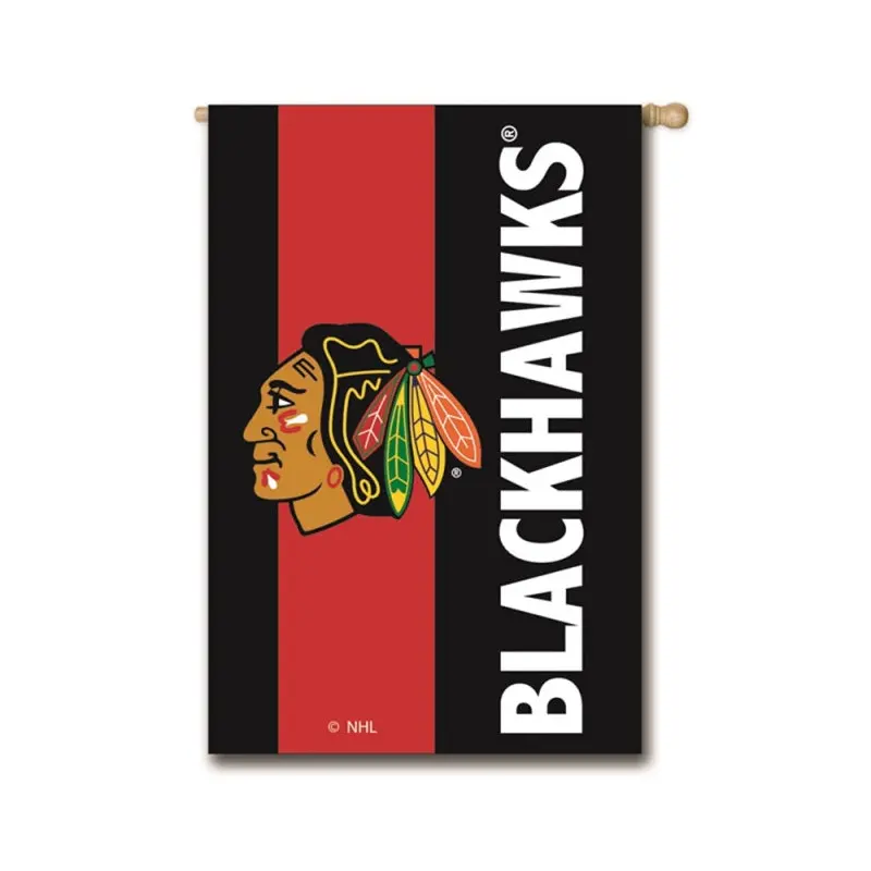 Chicago Blackhawks Mixed-Material Embellished Appliqu Flags