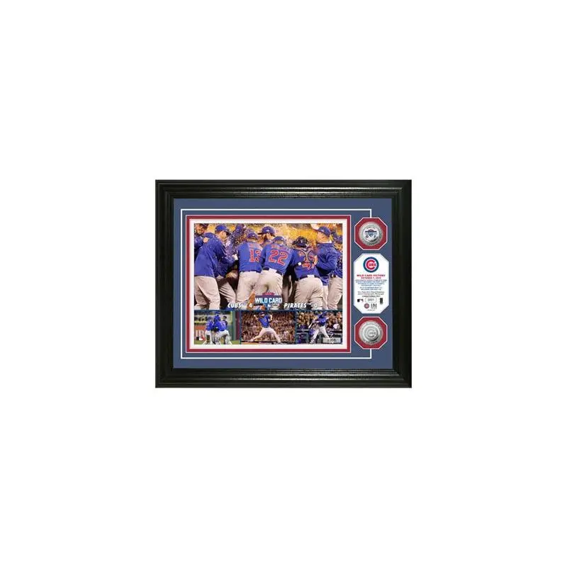 Highland Mint MLB Chicago Cubs 2015 Wild Card Victory Silver Coin Photo Collectible