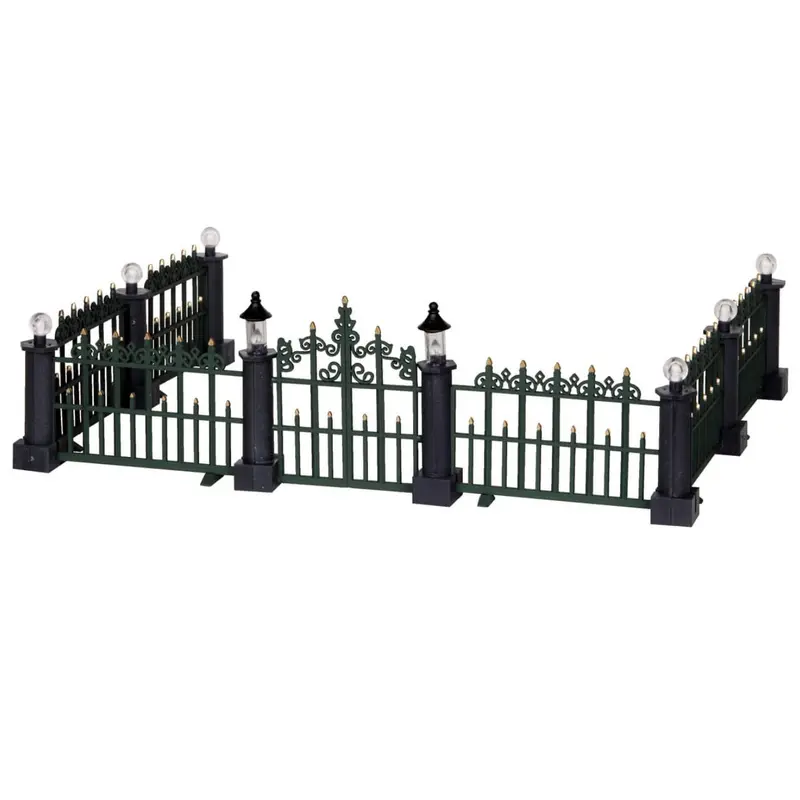 Lemax Caddington Village Accessory: Classic Victorian Fence, Set of 7 #24534