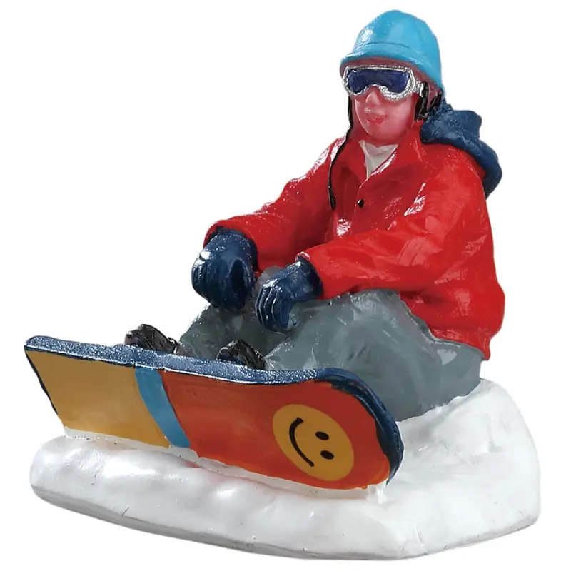 Lemax Vail Village Figurine: Snowboarding Breather #42221