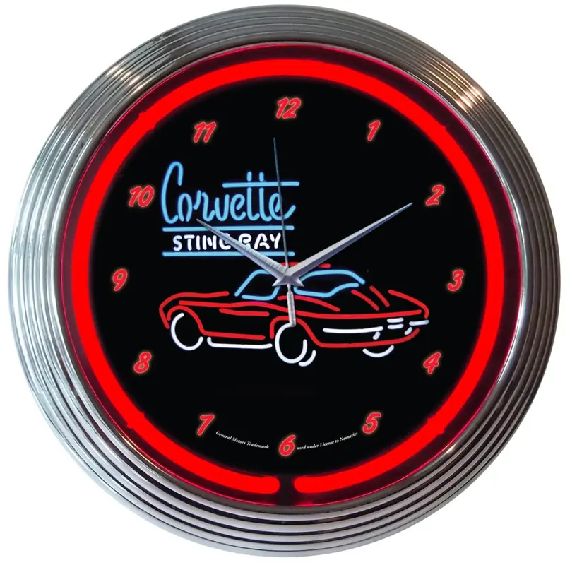 Neonetics Corvette Stingray Neon Clock