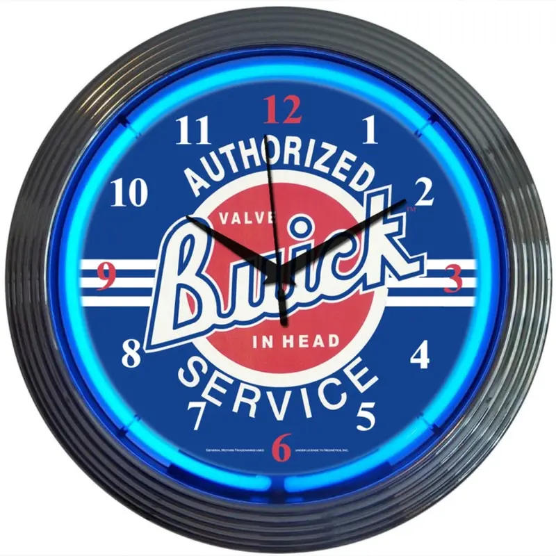 Neonetics GM Buick Service Neon Clock