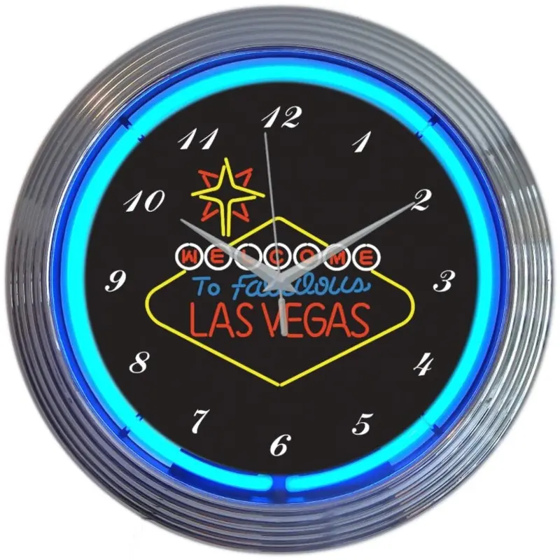 Neonetics Las Vegas Sign Neon Clock
