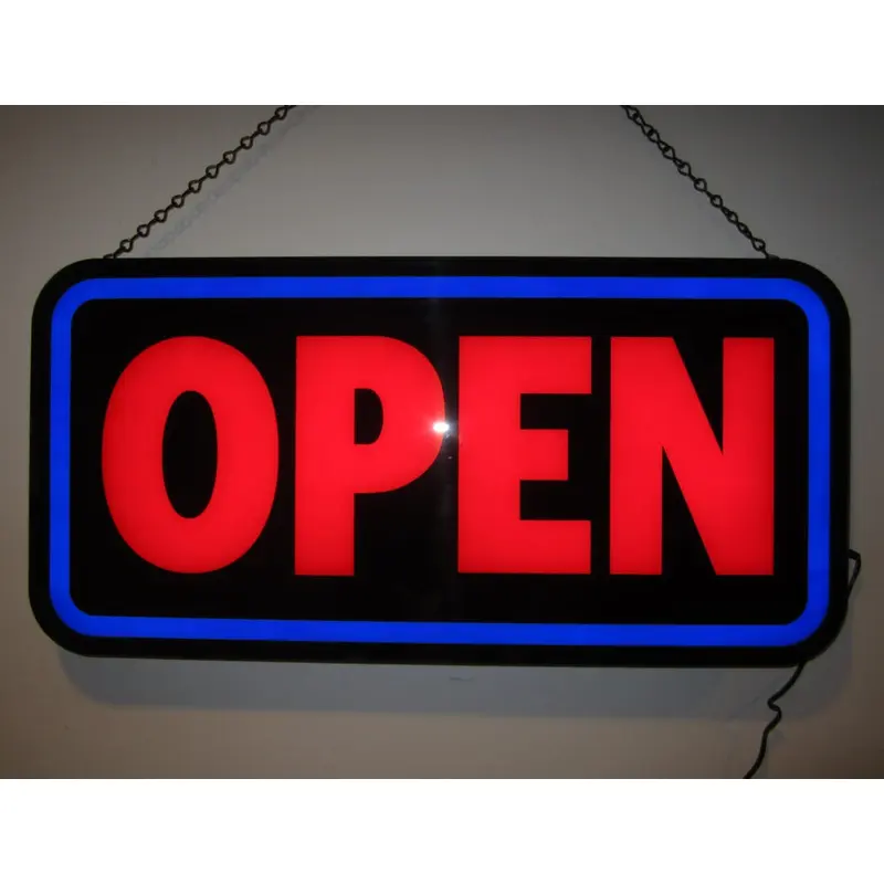 Neonetics Open Bold Rectangle LED Sign